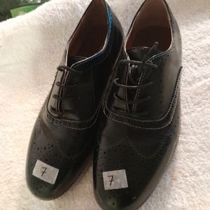 Men's deer Stags black dress shoes size 7
